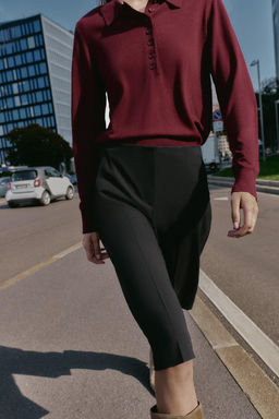 LONG HIGH-WAIST BERMUDA SHORTS - Zara фото 2
