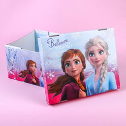 Коробка подарочная складная с крышкой "Believe", 31х25,5х16, Холодное сердце