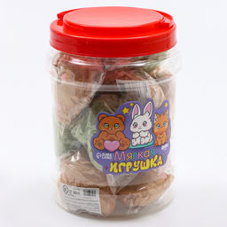 Цена за 17 шт. Мягкие игрушки в банке, набор 17 шт., МИКС