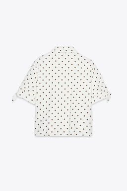 RAMIE TIE SHORT SLEEVE SHIRT - Zara фото 6