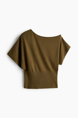Top de un hombro en punto fino - H&m фото 3