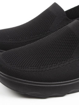 05-TEX-D03-07 BLACK Полуботинки спортивные летние мужские (текстиль)