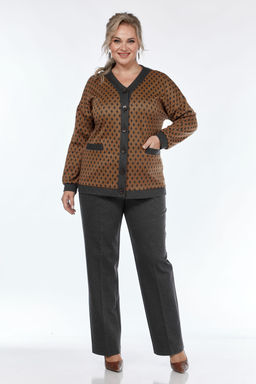 Костюм Элль стиль 2328 графит/охра