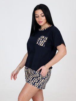 3122 ПИЖАМА (ШОРТЫ) (Фенди) - А-дина фото 5