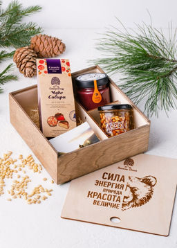 Подарочный набор Медведь, 440 г - Сибирский кедр фото 6