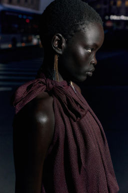 BALLOON HALTER NECK TOP - Zara фото 2