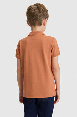 Erkek _ocuk G_l Kurusu Polo Yaka Basic Ti__rt