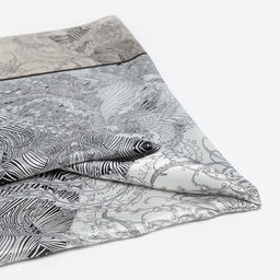 Платок женский MINAKU р-р 90*90 см, цвет серый  фото 2