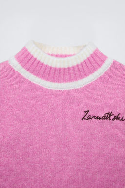 SKI COLLECTION EMBROIDERED KNIT JUMPER - Zara фото 3