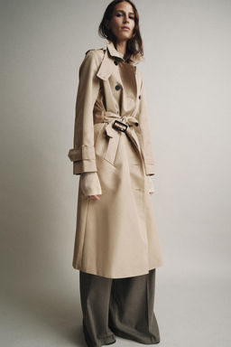 WATER REPELLENT DOUBLE-BREASTED TRENCH COAT ZW COLLECTION - Zara фото 6