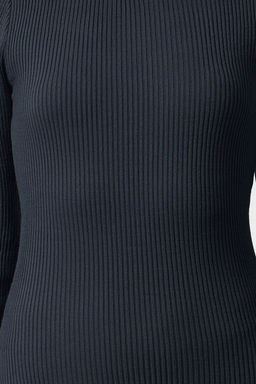 TRENDYOLMILLA Siyah Midi Triko Basic Bal?kc? Yaka Elbise TWOAW25EL00024  фото 3
