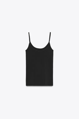 LYOCELL T-SHIRT WITH INNER TOP - Zara фото 7