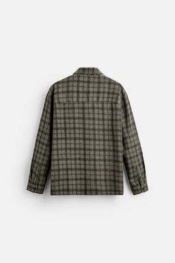 CHECK PIERCING OVERSHIRT - Zara фото 8