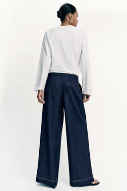 PANTAL?N Z1975 ANCHO PINZAS / Azul - Zara фото 7