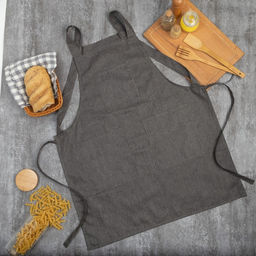 Фартук Этель Стиль цв.серый 60 х75см, 60% п/э, 20% хлопок, 20% лён