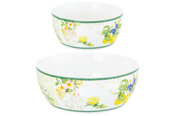 Набор 2 салатников - 14*14*6 см 600 мл + 20*20*7,5 см 1,7 л Лимоны NEW BONE CHINA - Elan gallery фото 6