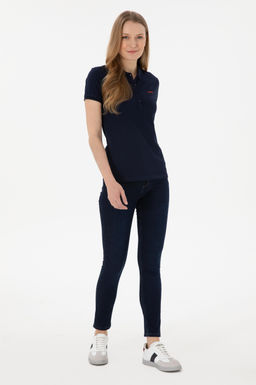 Kad_n Lacivert Basic Polo Yaka Ti__rt Sepette S_rpriz _ndirim - U.s. polo assn фото 4