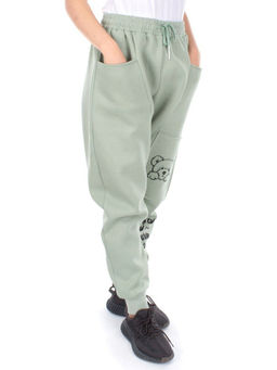 5663 MENTHOL Брюки спортивные женские с начесом (50% хлопок, 50% полиэстер)