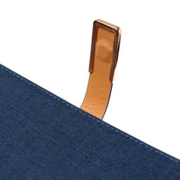 Ежедневник недатированный Calligrata, А5, в линейку, с хлястиком, 100 листов, обложка ПВХ, синий  фото 2