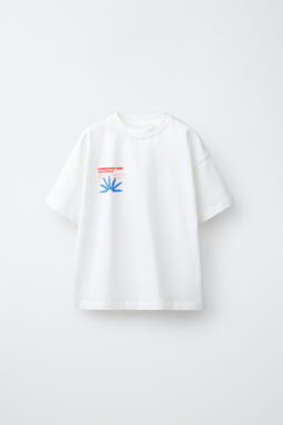 CAMISETA ESTAMPADA SURF / Blanco