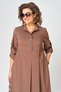 Платье EVA GRANT 7168 капучино