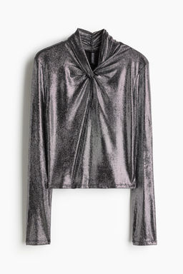Top brillante con detalle girado - H&m фото 5