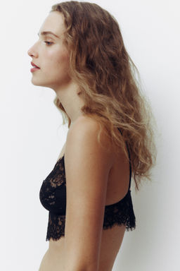 Bralette asim?trico de encaje - H&m фото 7