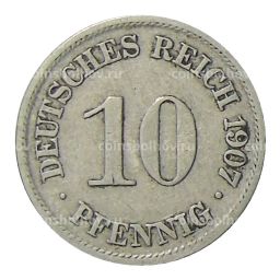 10 пфеннигов 1907 года A Германия