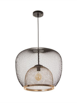 Светильник потолочный BayerLux Margarethe, 1×40 Вт, Е27, черный/золото, 35×35×36 см