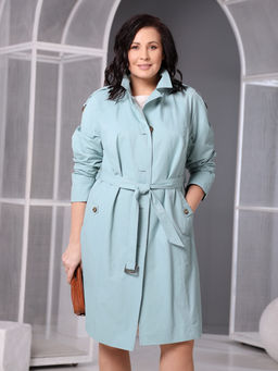 25136 Плащ ментоловый - Dizzyway фото 3