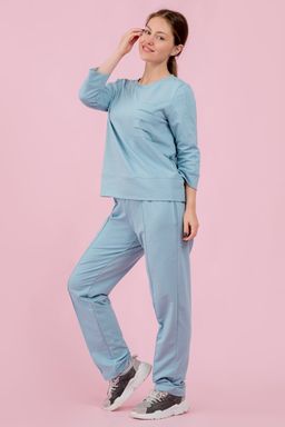 Брюки трикотажные голубые - Odis фото 4