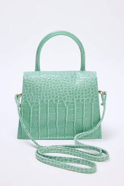 Mint Dokulu Capraz Ask?l? Kad?n Mini Boy City Canta TWOAW25OC00000