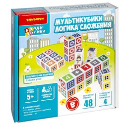 Игра настольная логическая с т.з.Bondibon МУЛЬТИКУБИКИ. ЛОГИКА СЛОЖЕНИЯ  фото 11