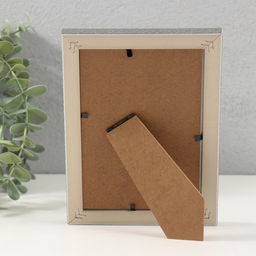 Фоторамка 10×15 см «Лестница с ромбами», пластик, серая, 2×13×17.9 см