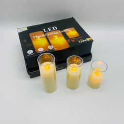 Свечка в колбе электронная 14 см 12 шт. в уп (арт. DYF) - Ип лебедев о.ю фото 6