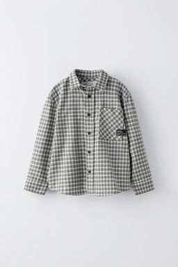 PLAID SHIRT WITH POCKET - Zara фото 2
