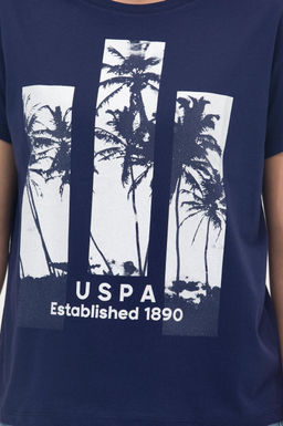 Женская темно-синяя футболка - U.s. polo assn фото 21