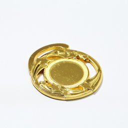 Медаль под нанесение 187 Звезды диам 5 см. Цвет зол. Без ленты - Командор фото 3