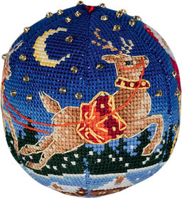 Набор для вышивания PANNA IG-7370 Новогодняя игрушка. Волшебная ночь 6 х 6 см