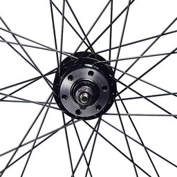 Колесо велосипедное 26" переднее, алюминий, диск 6-болт, с гайками