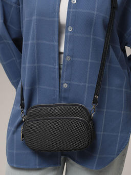 Сумка замшевая Deboro 30851 синий горох