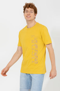 Erkek Safran Bisiklet Yaka Ti__rt