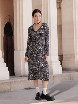 11437 Платье чёрно-серое - Martichelli фото 9