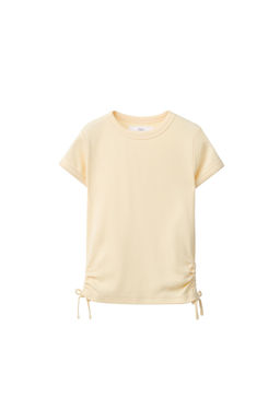 CAMISETA CON MODAL CUT OUT LAZOS / Amarillo - Zara фото 6