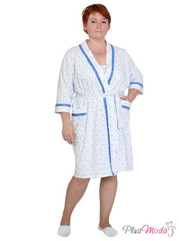 Халат Модель №116 размеры 44-84 - Plusmoda фото 2