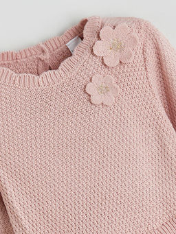 ?i?ek Aplikeli K?z ?ocuk T?ll? Elbise