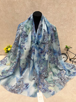 Легкий платок на голову и шею, мультицвет