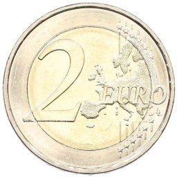 Монета 2 евро 2025 года J Германия 35 лет объединению Германии