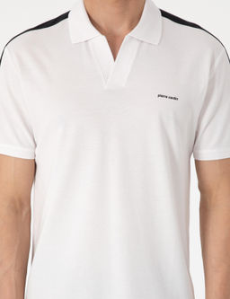 Siyah Kol Detayl_ Slim Fit %100 Pamuk Apa_ Yaka Ti__rt