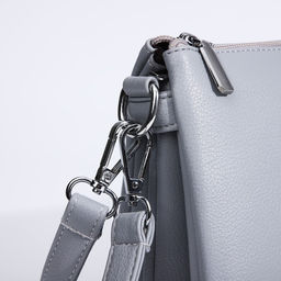 Сумка кросс-боди на молнии, 2 наружных кармана, цвет серый - Simaland фото 5